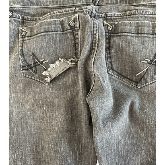 Allen B Schwartz Jeans Womens Gray Denim Straight Leg 30 x 31 Size 29 - Picture 7 of 14
